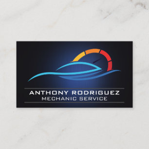 Tarjeta De Visita Llaves Engranaje y Pistón   Logotipo de servicio d