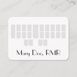 Tarjeta De Visita Llaves grises de encargo de la máquina de Steno