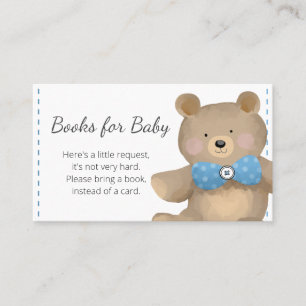 Tarjeta De Visita Lleve libros de Baby Shower para el bebé
