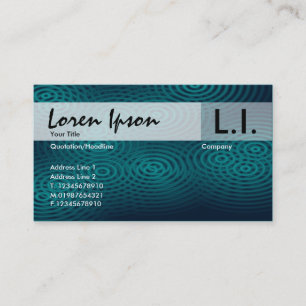 Tarjeta De Visita Lluvia eléctrica - verde