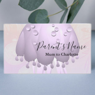 Tarjeta De Visita Lluvia púrpura