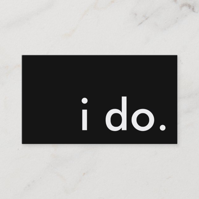 Tarjeta De Visita lo hago. (Anverso)