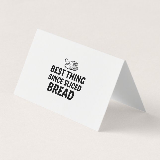 Tarjeta De Visita Lo mejor desde el pan rebanado (Anverso)