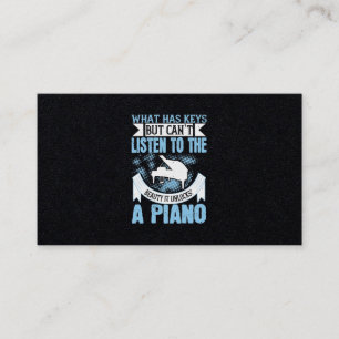 Tarjeta De Visita Lo Que Tiene Claves Pero No Puede Escuchar A La Be