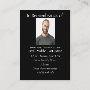 Tarjeta De Visita Lobo en memoria de Pocket Keepsake