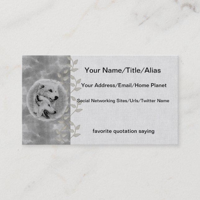 Tarjeta De Visita Lobos (Anverso)