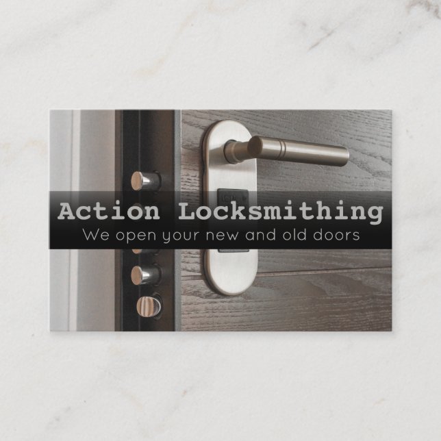 Tarjeta De Visita Locksmith Lock y Safe business card (Anverso)