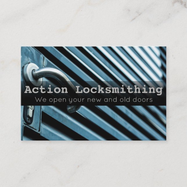 Tarjeta De Visita Locksmith Lock y Safe business card (Anverso)