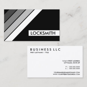 Tarjeta De Visita LOCKSMITH retro
