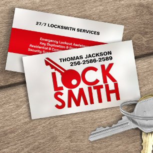 Tarjeta De Visita Locksmith Services
