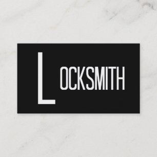 Tarjeta De Visita Locksmith Word Business Card