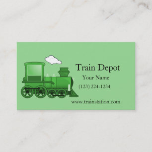 Tarjeta De Visita Locomotora de trenes de vapor