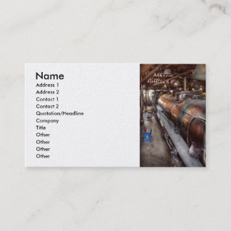 Tarjeta De Visita Locomotora - Mantenimiento rutinario