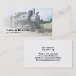 Tarjeta De Visita locomotora para un tren de vapor vintage