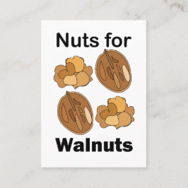 Tarjeta De Visita Locos por las nueces divertido