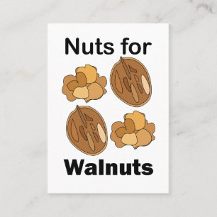 Tarjeta De Visita Locos por las nueces divertido