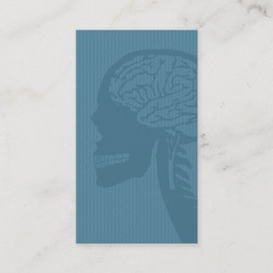 Tarjeta De Visita logicskull azul