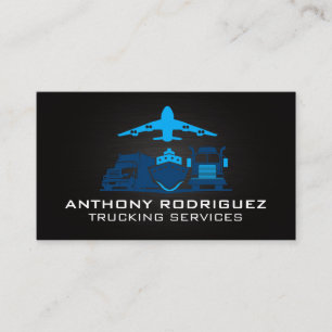 Tarjeta De Visita Logística de Transporte Vehículos