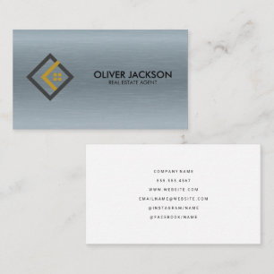 Tarjeta De Visita Logo   Agente inmobiliario   Estructura