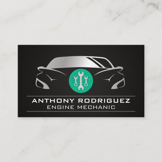 Tarjeta De Visita Logo automático | Wrenches | (Anverso)