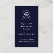 Logo azul de la marina | Bebida de evento corporat