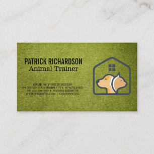 Tarjeta De Visita Logo Casa de Perro Gato   Servicios de Animales