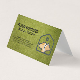 Tarjeta De Visita Logo Casa de Perro Gato   Servicios de Animales