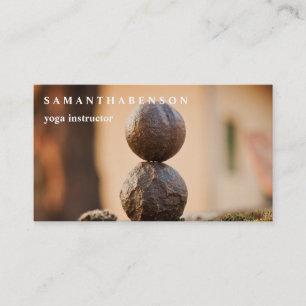 Tarjeta De Visita Logo de Acuarela Elegante Zen Yoga Sanación Salud