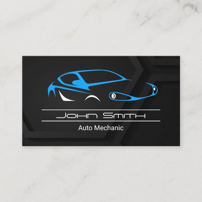 Tarjeta De Visita Logo de Auto Sports Car con estilo (Anverso)