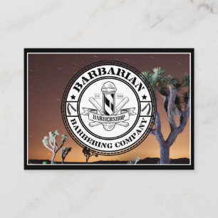 Tarjeta De Visita logo de barber