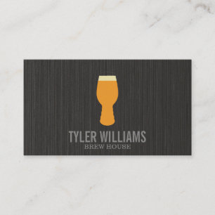 Tarjeta De Visita Logo de Beer Glass
