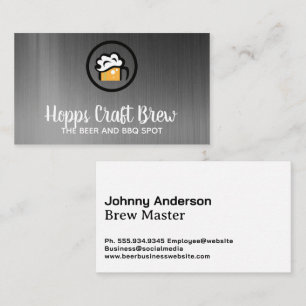 Tarjeta De Visita Logo de Beer Mug