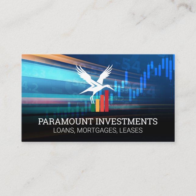 Tarjeta De Visita Logo de Bird Financial | Gráfico de gráfico (Anverso)