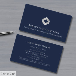 Tarjeta De Visita Logo de Blue Professional Luxury