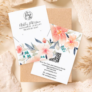 Tarjeta De Visita Logo de Boho floral collar de jaulas