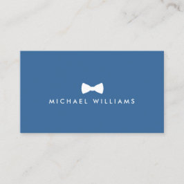 Tarjeta De Visita Logo de Bow Tie masculino refinado rustico sobre a