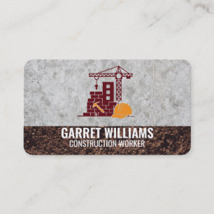 Tarjeta De Visita Logo de Casa y Martillo   Sitio del Constructor