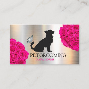 Tarjeta De Visita Logo de clínica veterinaria de mascotas animales p
