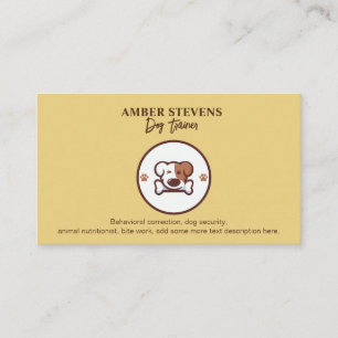 Tarjeta De Visita Logo de Dog con Hueso