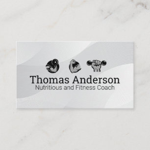 Tarjeta De Visita Logo de ejercicios de fitness