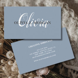 Tarjeta De Visita Logo de escritura moderna nombre profesional mínim