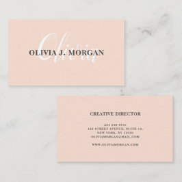 Tarjeta De Visita Logo de escritura moderna nombre profesional mínim