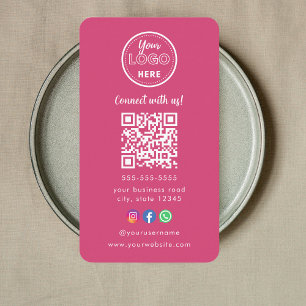 Tarjeta De Visita Logo de Facebook de Professional Qr Code Instagram