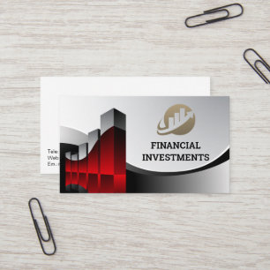 Tarjeta De Visita Logo de Financial Graph