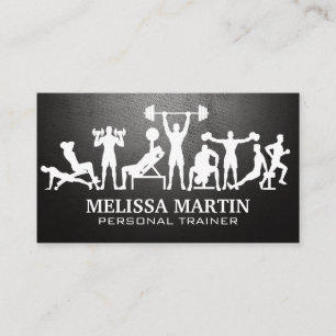 Tarjeta De Visita Logo de Fitness   Entrenador personal