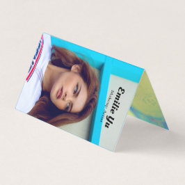 Tarjeta De Visita Logo de fotografía holográfica moderna Artista de 