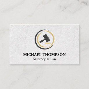 Tarjeta De Visita Logo de Gavel   fiscal   Ley