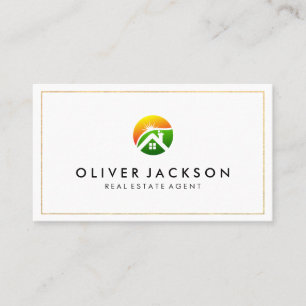 Tarjeta De Visita Logo de House and Sunshine