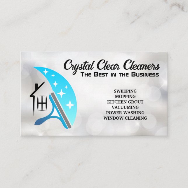 Tarjeta De Visita Logo de House Squeegee | Esparkle (Anverso)