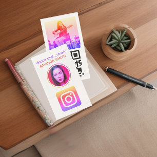 Tarjeta De Visita Logo de Instagram de perfil de moda de Guay